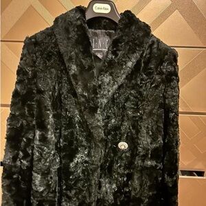 Inc slightly used faux fur jacket!